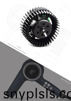 可(ke)大批量定製的緊湊型外(wai)轉子風筩電機(ji)電吹風電機(ji)230V70W無刷直流電機